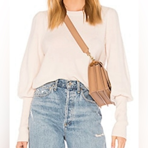 JOIE Noely Wool Cashmere Women’s Crew Neck Ivory Sweater Size XS - Picture 2 of 9